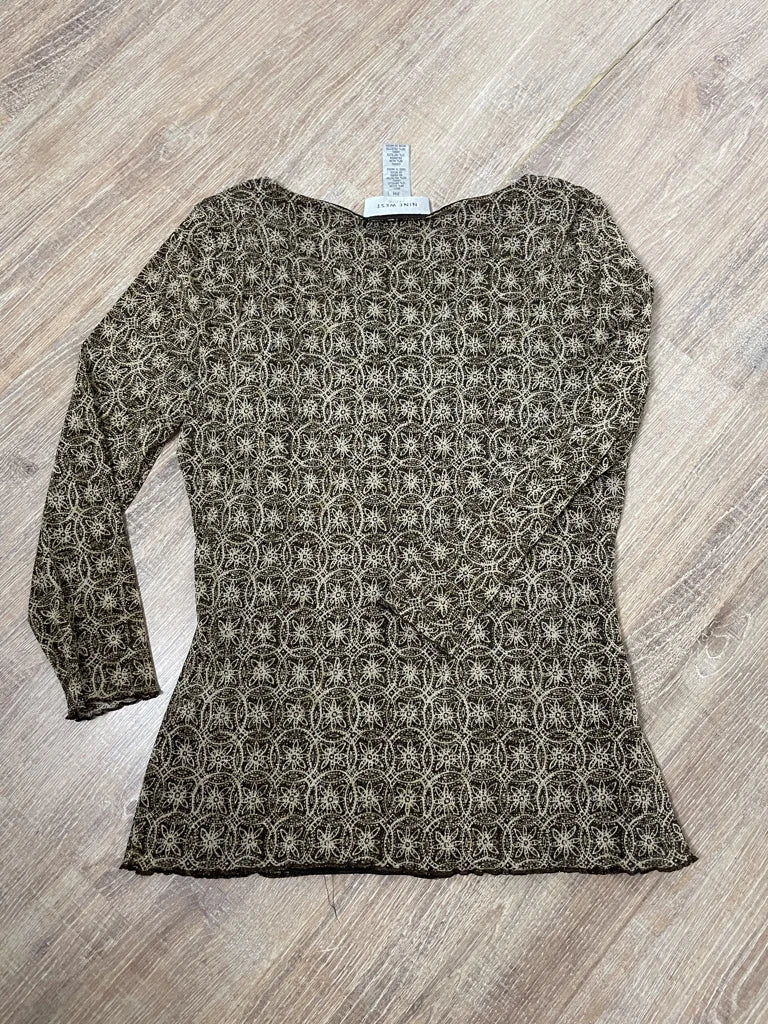 detail view, Nine West Long Sleeve Shirt, vintage Y2K second hand piece, image 4
