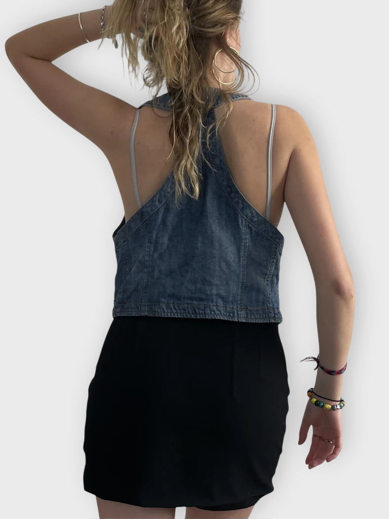 blue loops – y2k denim corsage 2 (XL)