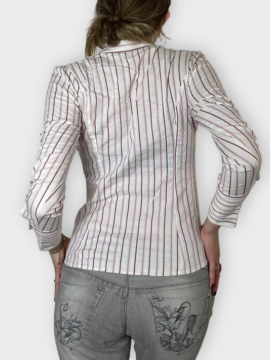 back view, Express Design Studio Striped Shirt, vintage Y2K second hand piece