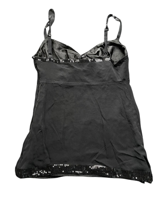 back view, Express Design Studio Black Sequin Embellished Camisole Top, vintage Y2K second hand piece