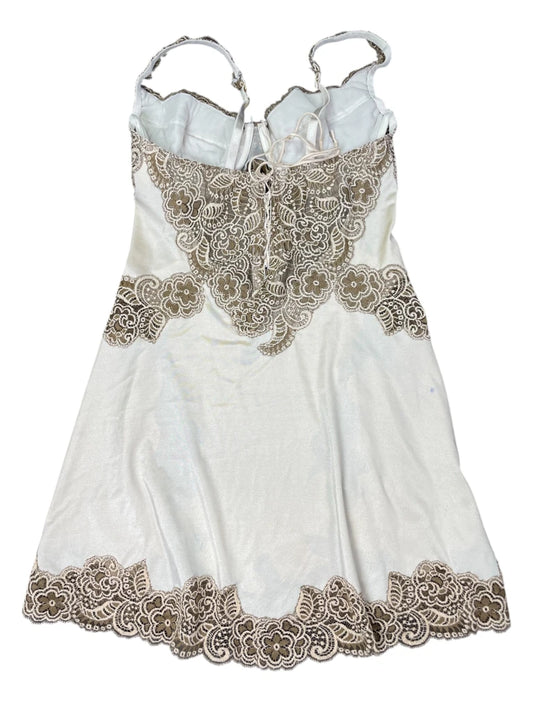 back view, Victoria's Secret Victoria’s Secret Beige Dress Top, vintage Y2K second hand piece