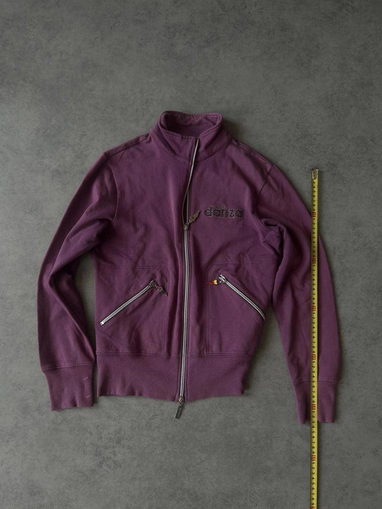 detail view, Danza Y2K Purple Zip-Up Jacket Set, vintage Y2K second hand piece, image 9