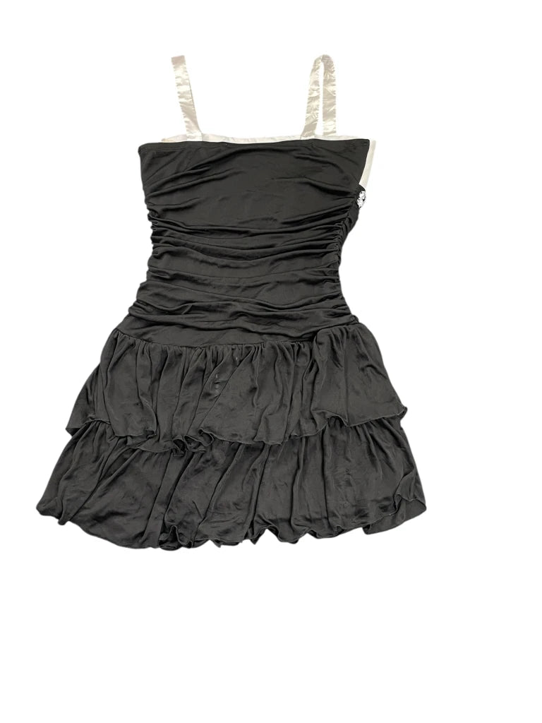 back view, Jolie Urban Noir Chic Mini Dress, vintage Y2K second hand piece