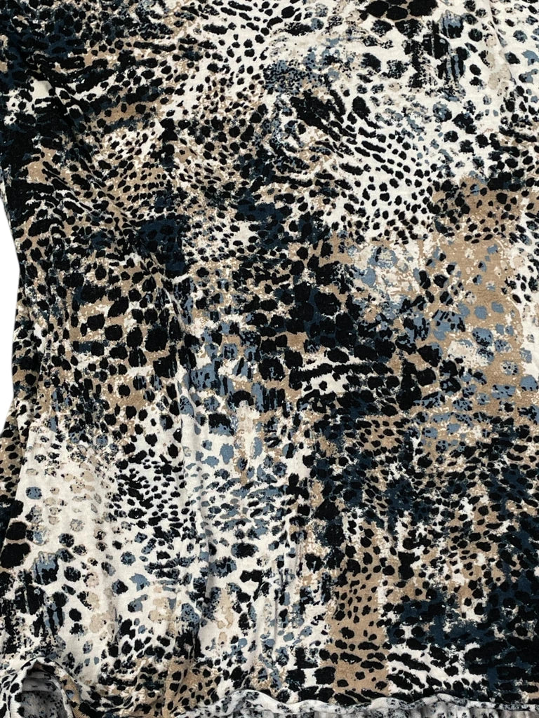 detail view, Redherrin Tiger Print Sheer Top, vintage Y2K second hand piece, image 4
