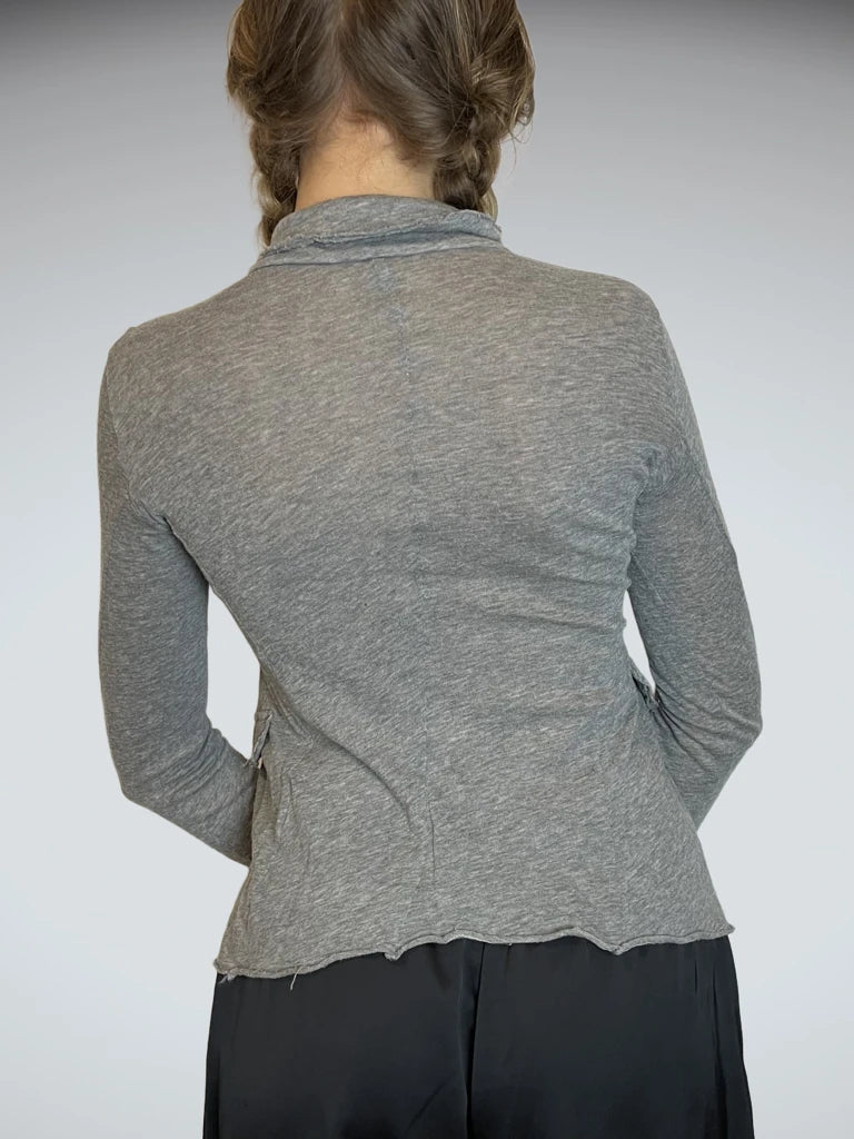 back view, United Colors of Benetton Long Sleeve Top, vintage Y2K second hand piece