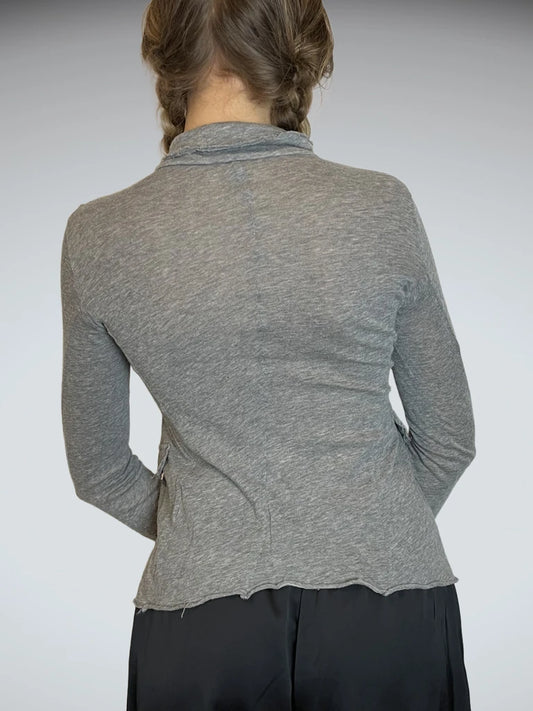 back view, United Colors of Benetton Long Sleeve Top, vintage Y2K second hand piece