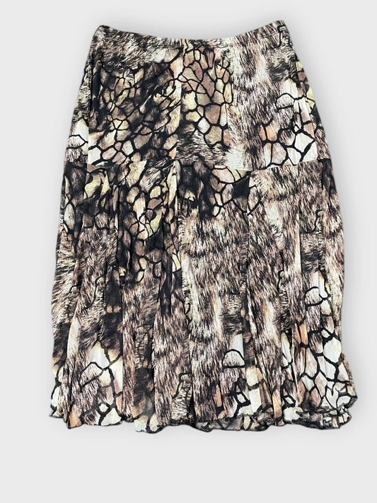 Wild Texture Midi Skirt (M)