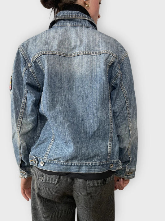 back view, WPM Cup Jeans Jacket, vintage Y2K second hand piece