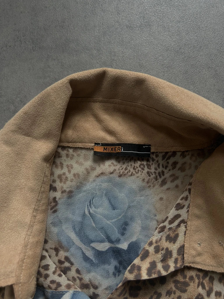 detail view, Mixer Leopard Button-Up, vintage Y2K second hand piece, image 5