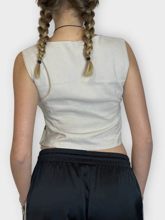 back view, Ḱprice the femme Boxy Top, vintage Y2K second hand piece