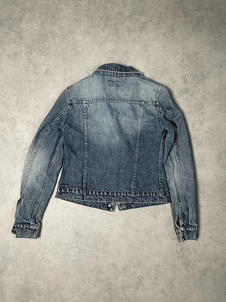 detail view, Patrizia Pepe Jeans Jacket, vintage Y2K second hand piece, image 5