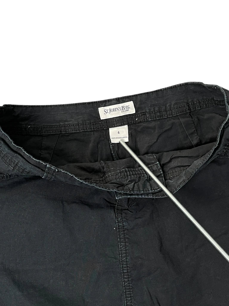 detail view, St John Bay St. John Bay Dark Chino Skirt, vintage Y2K second hand piece, image 4