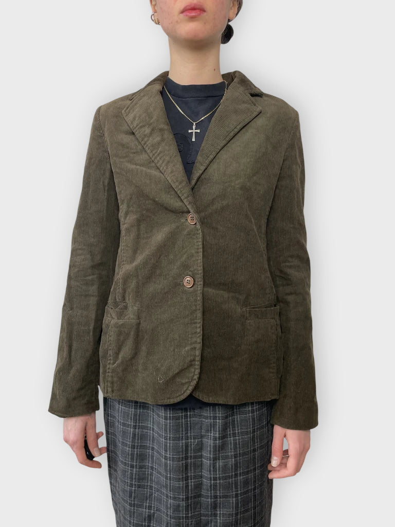 front view, Phard Brown Blazer, vintage Y2K second hand piece