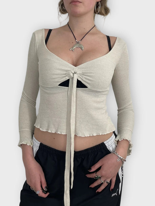 front view, Long Sleeve Top, vintage Y2K second hand piece