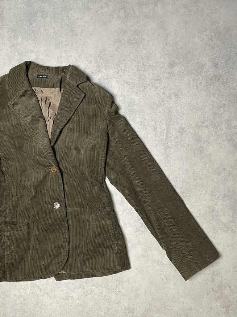 detail view, Phard Brown Blazer, vintage Y2K second hand piece, image 4