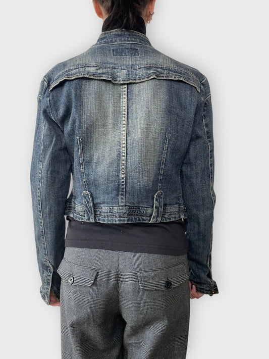 back view, Blasting Jeans Jacket, vintage Y2K second hand piece