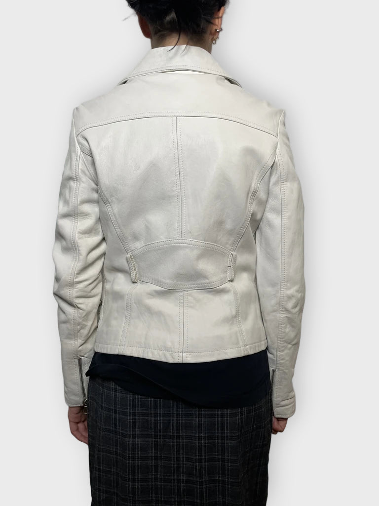 back view, Vera Pelle Leather Jacket, vintage Y2K second hand piece