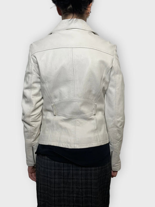 back view, Vera Pelle Leather Jacket, vintage Y2K second hand piece
