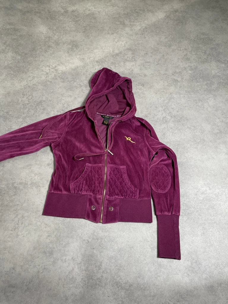 detail view, Rocawear crop sweatshirt, vintage Y2K second hand piece, image 4