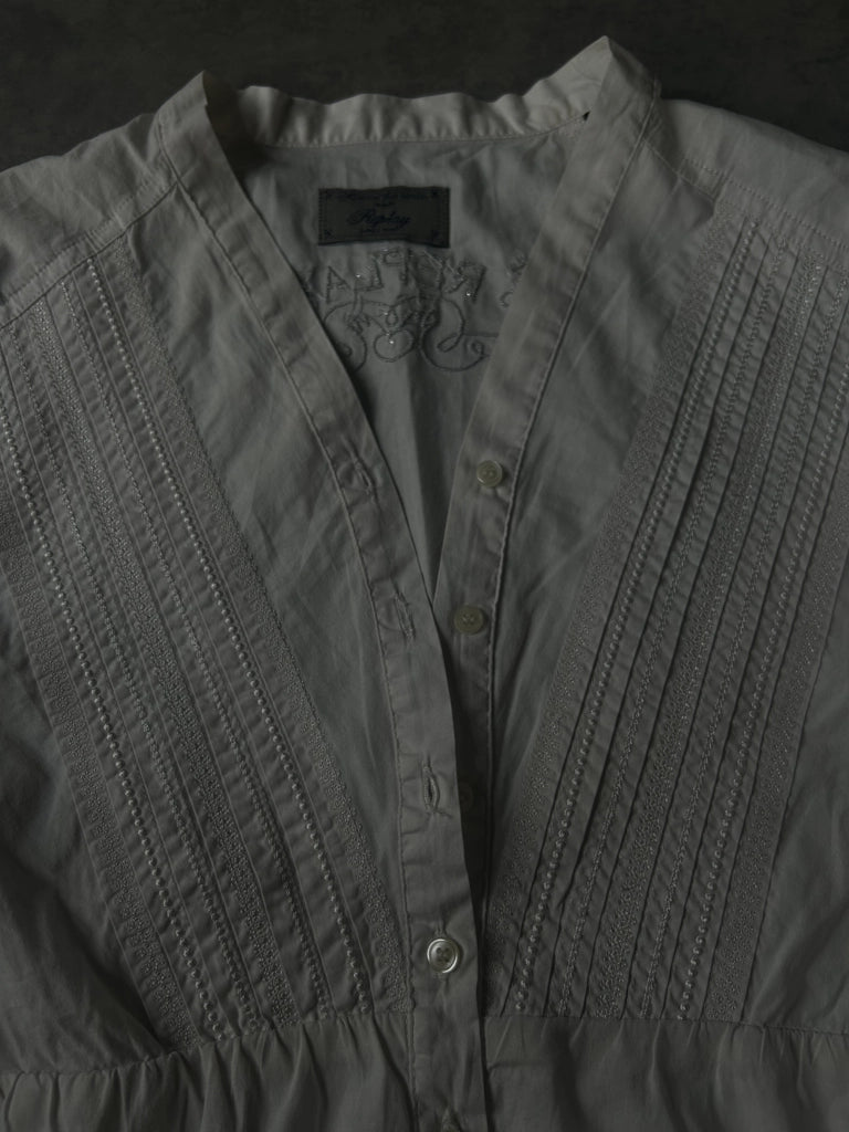 detail view, Replay Y2K White Long Sleeve Top, vintage Y2K second hand piece, image 5