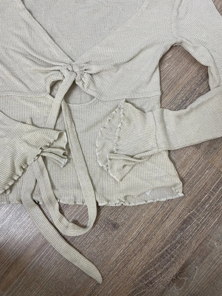 detail view, Long Sleeve Top, vintage Y2K second hand piece