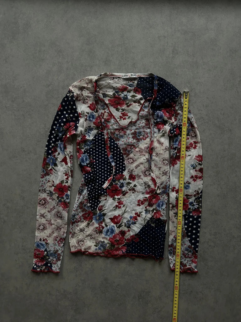 detail view, Alma Aero Vintage Long Sleeve Top, vintage Y2K second hand piece, image 9