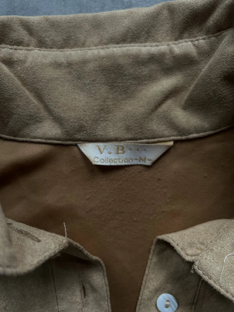 detail view, V.B. Collection Beige Wide Sleeve Shirt, vintage Y2K second hand piece