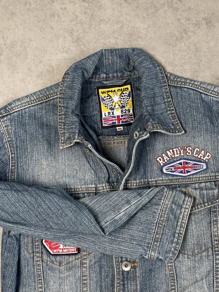 detail view, WPM Cup Jeans Jacket, vintage Y2K second hand piece