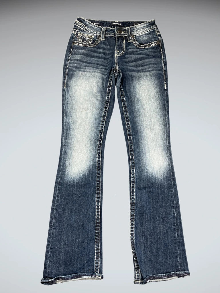 front view, Vigoss Blue Slim Fit Jeans, vintage Y2K second hand piece