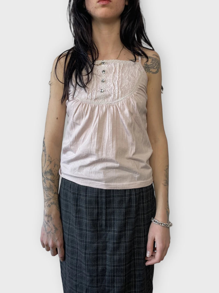 Pastel Pink Tank Top (M)