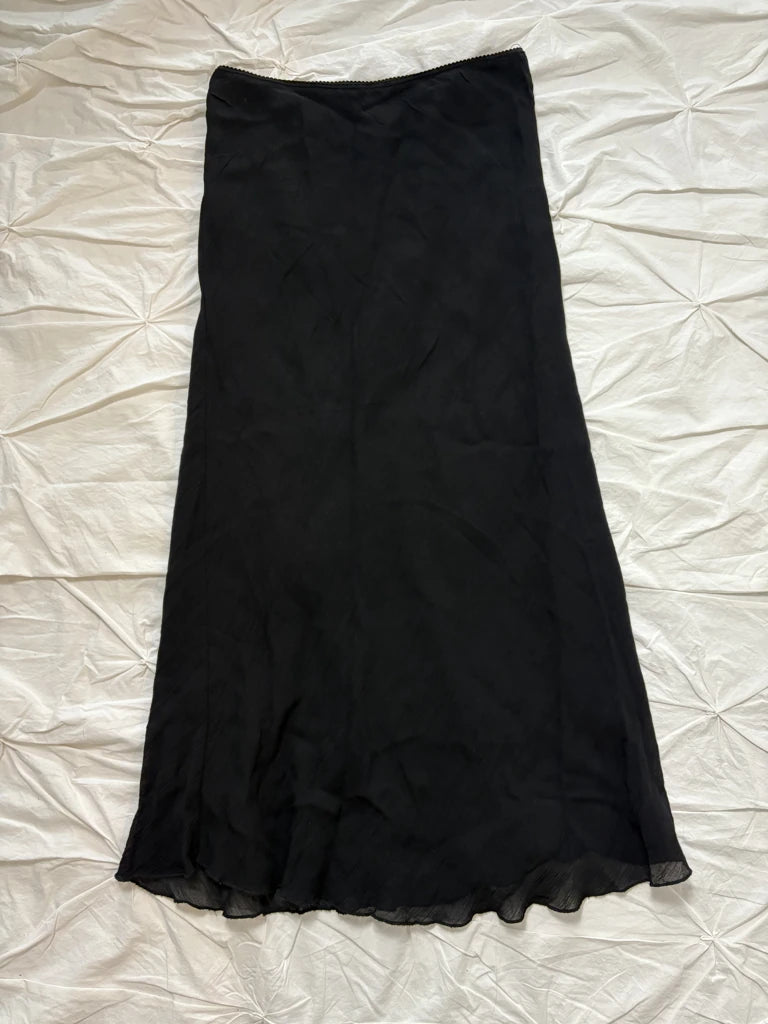 detail view, Black Ballet Skirt, vintage Y2K second hand piece, image 4