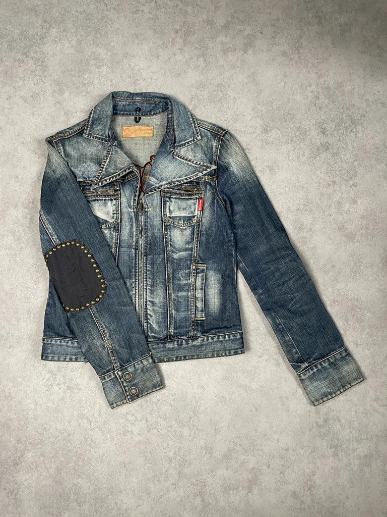 detail view, Phard Jeans Jacket, vintage Y2K second hand piece, image 6