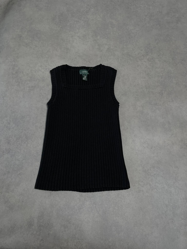 detail view, Polo Ralph Lauren Ralph Lauren Sleeveless Jumper, vintage Y2K second hand piece, image 6