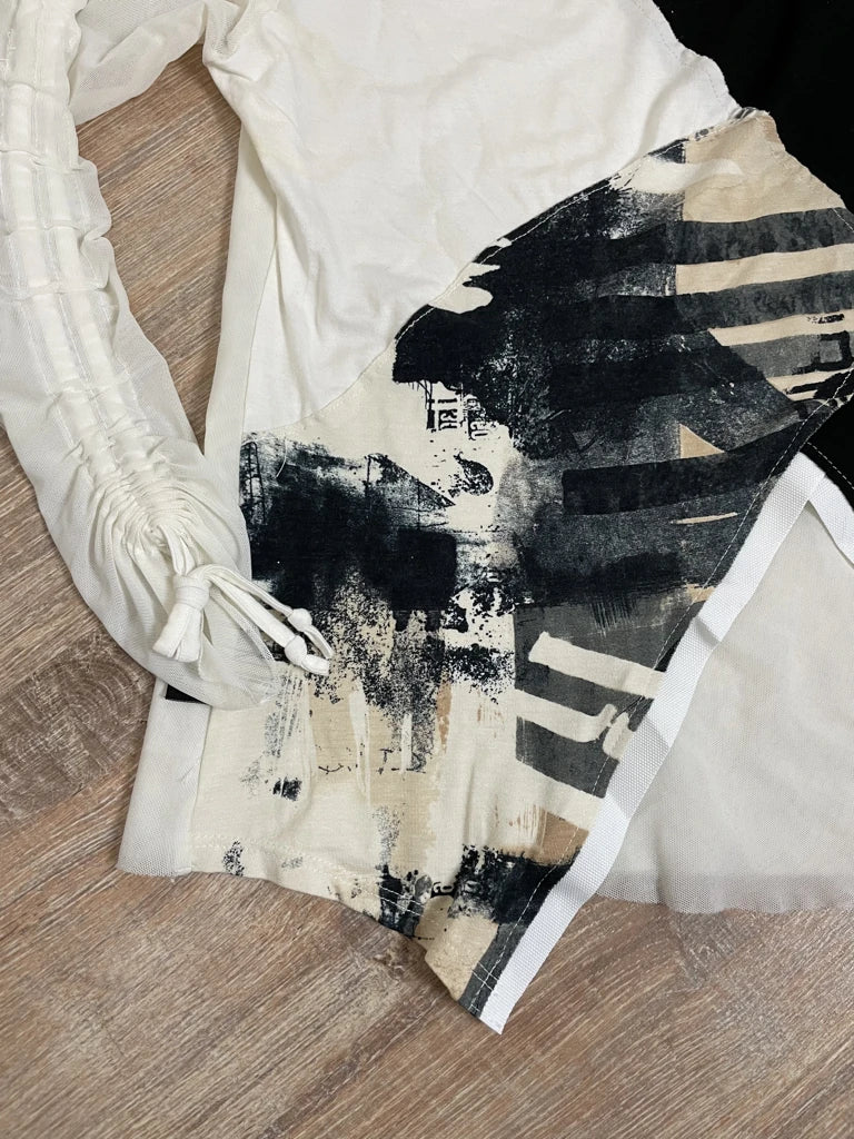 detail view, Mood-I Long Sleeve Shirt, vintage Y2K second hand piece