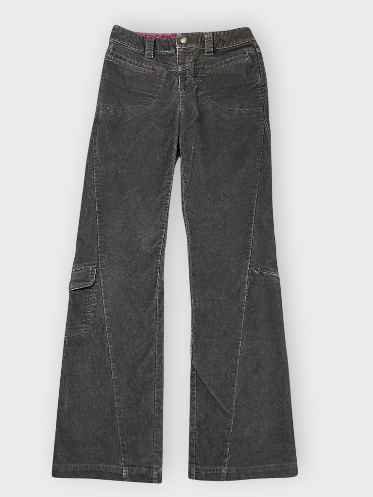 front view, Athleta Black Stretch Pants, vintage Y2K second hand piece