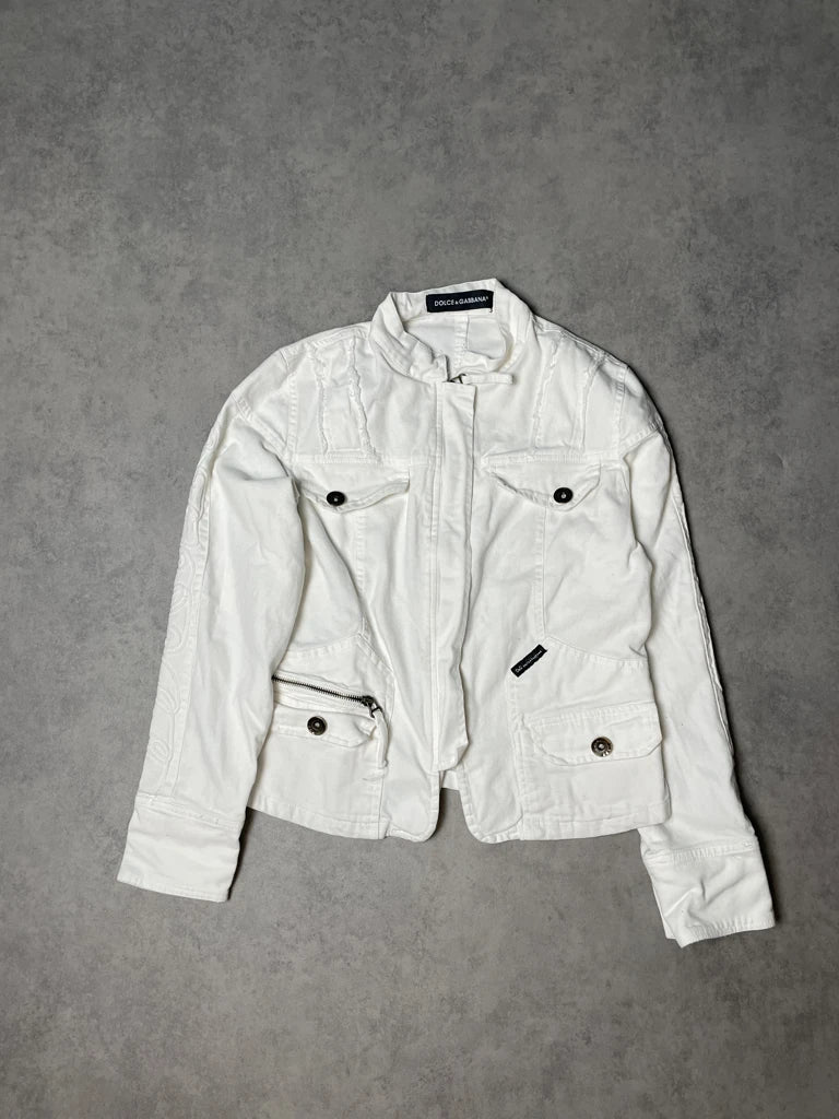 detail view, Dolce & Gabbana Jeans Jacket, vintage Y2K second hand piece, image 6