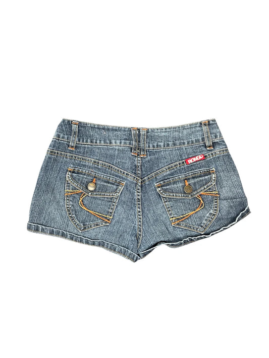 back view, Bongo Blue Vintage Denim Hotpants, vintage Y2K second hand piece