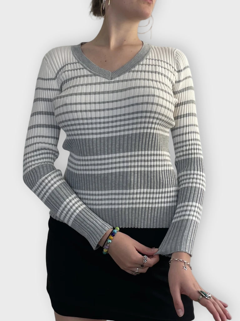 front view, The Slope Glacier Rib – Slim Fit Knit, vintage Y2K second hand piece