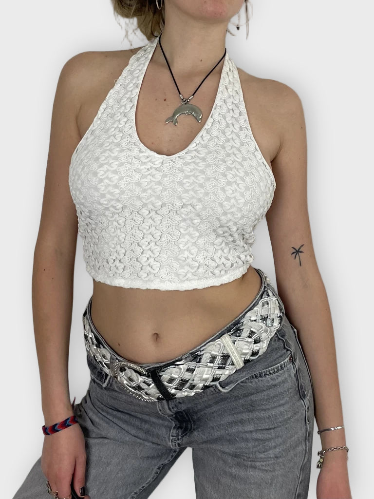 front view, Garage Halter Top, vintage Y2K second hand piece