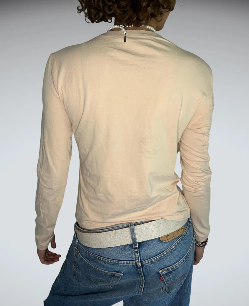 back view, Moschino Long Sleeve Top, vintage Y2K second hand piece