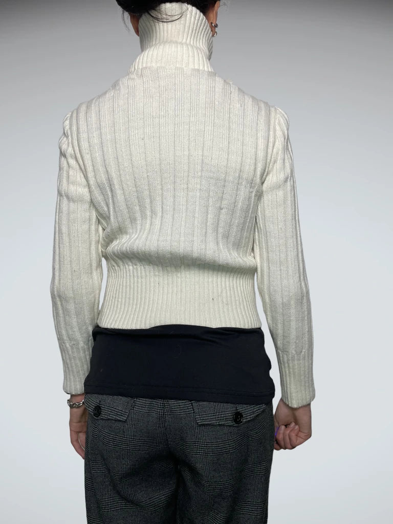 back view, Jennyfer Fur Jumper, vintage Y2K second hand piece