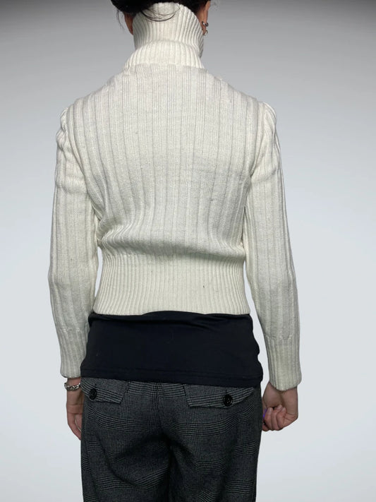 back view, Jennyfer Fur Jumper, vintage Y2K second hand piece