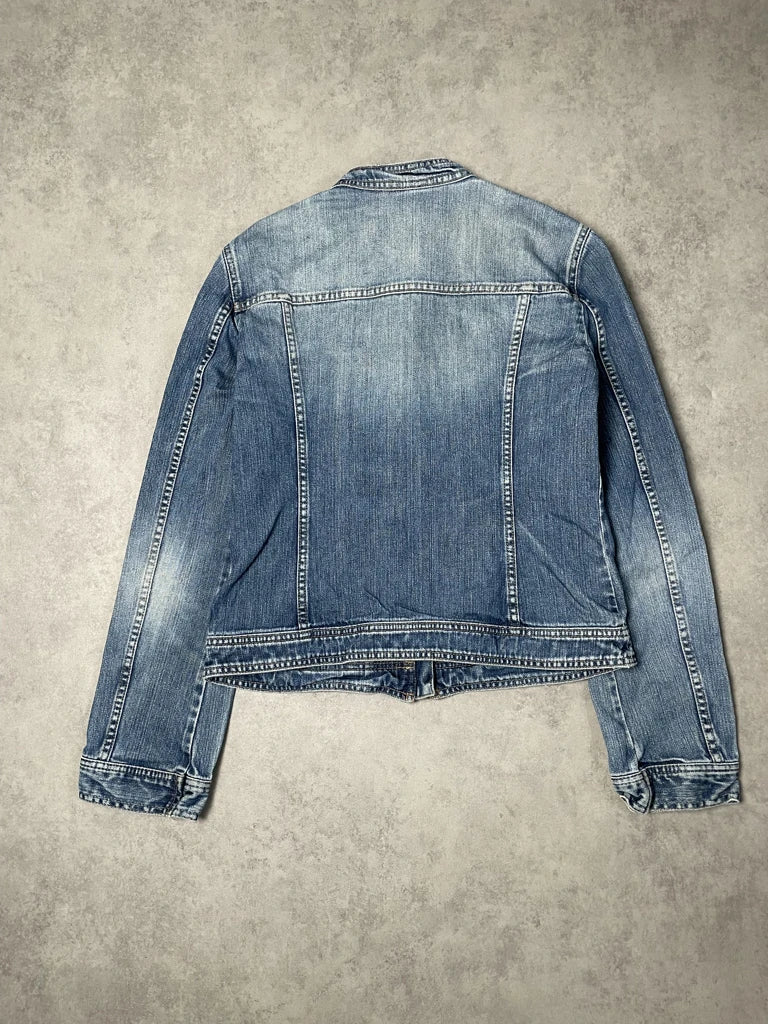 detail view, Jeans Jacket, vintage Y2K second hand piece, image 5