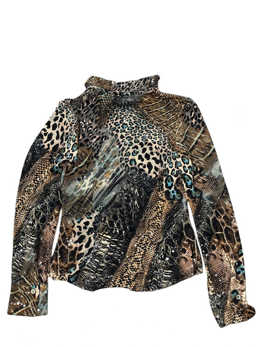 back view, Joseph Rilkoff Snake Print Multicolor Top, vintage Y2K second hand piece