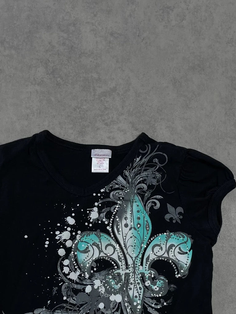 detail view, Xhilaration Y2K T-Shirt, vintage Y2K second hand piece