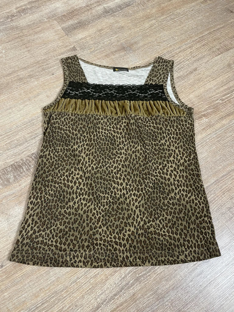 detail view, Idea Of Common Leopard Print Top, vintage Y2K second hand piece, image 6