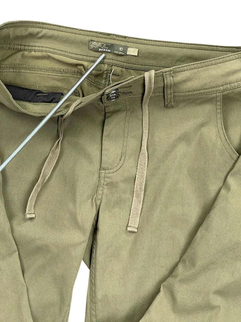 detail view, Prana Green Outdoor Pants, vintage Y2K second hand piece