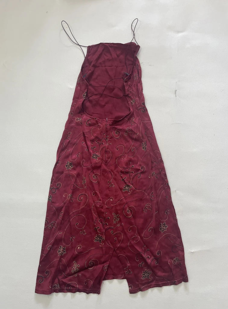 detail view, Sisley Y2K Floral Dress, vintage Y2K second hand piece, image 4