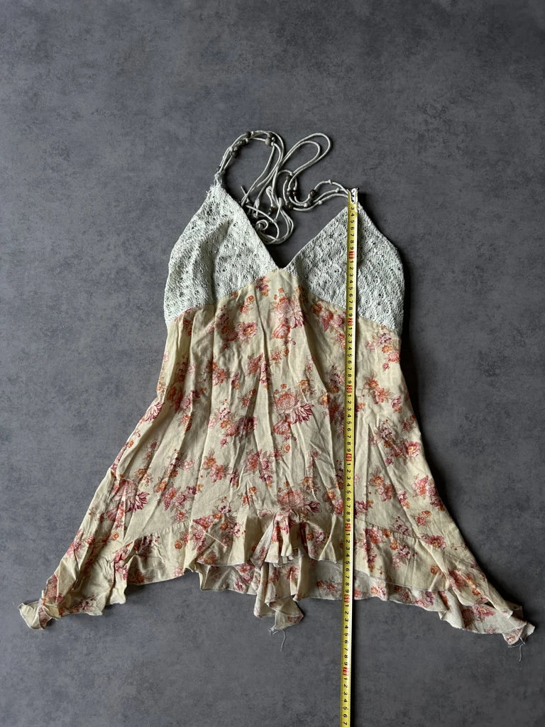 detail view, Louise FD Y2K Halter Top, vintage Y2K second hand piece, image 8