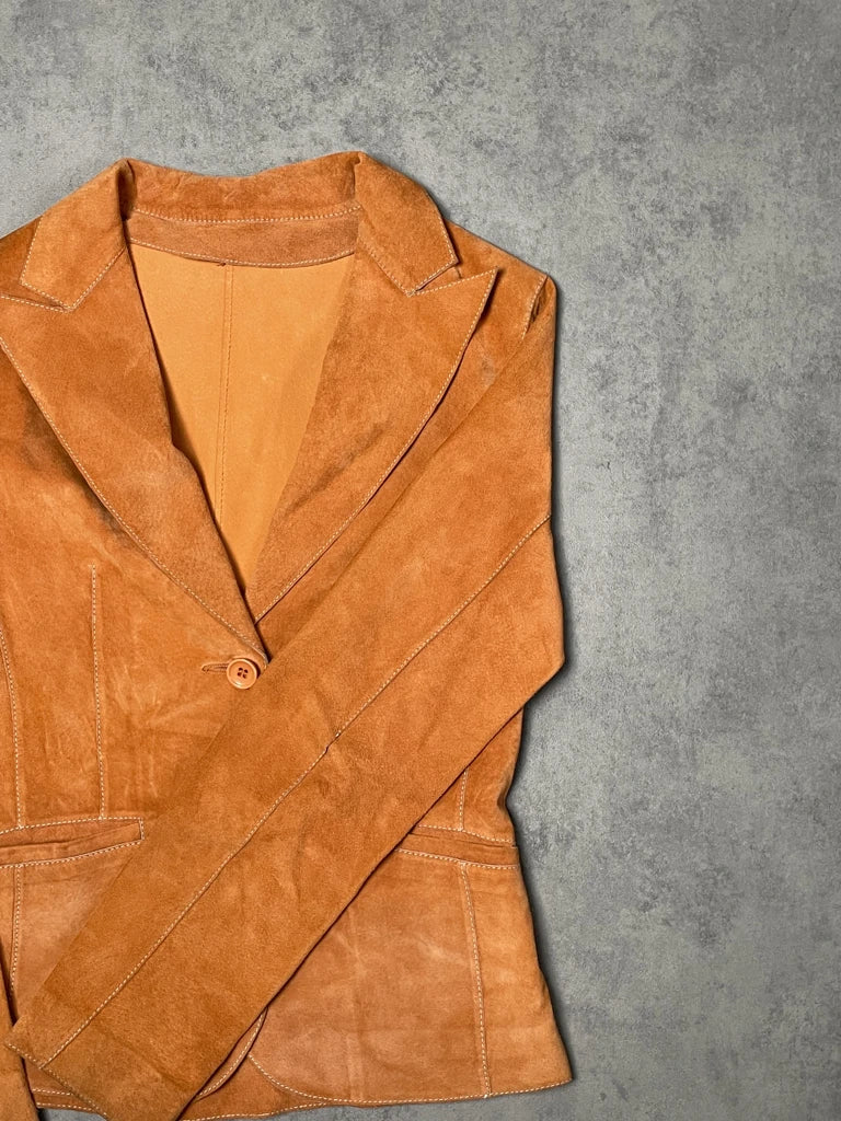 detail view, Sago Real Leather Jacket, vintage Y2K second hand piece, image 4